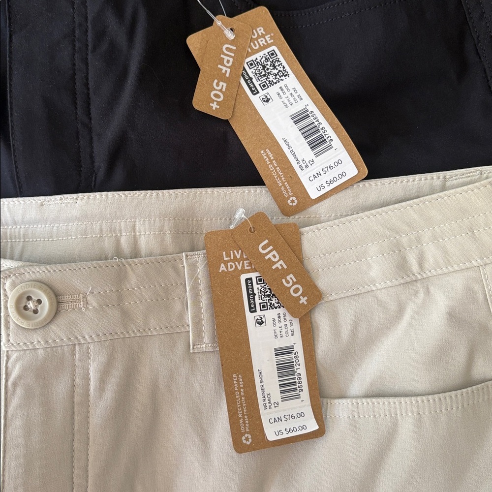 Eddie Bauer set of 2 cargo shorts size 12 new - Picture 2 of 3